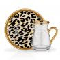 LEOPAR-D  BRIGHT GOLD GLASS TRAY 35*35